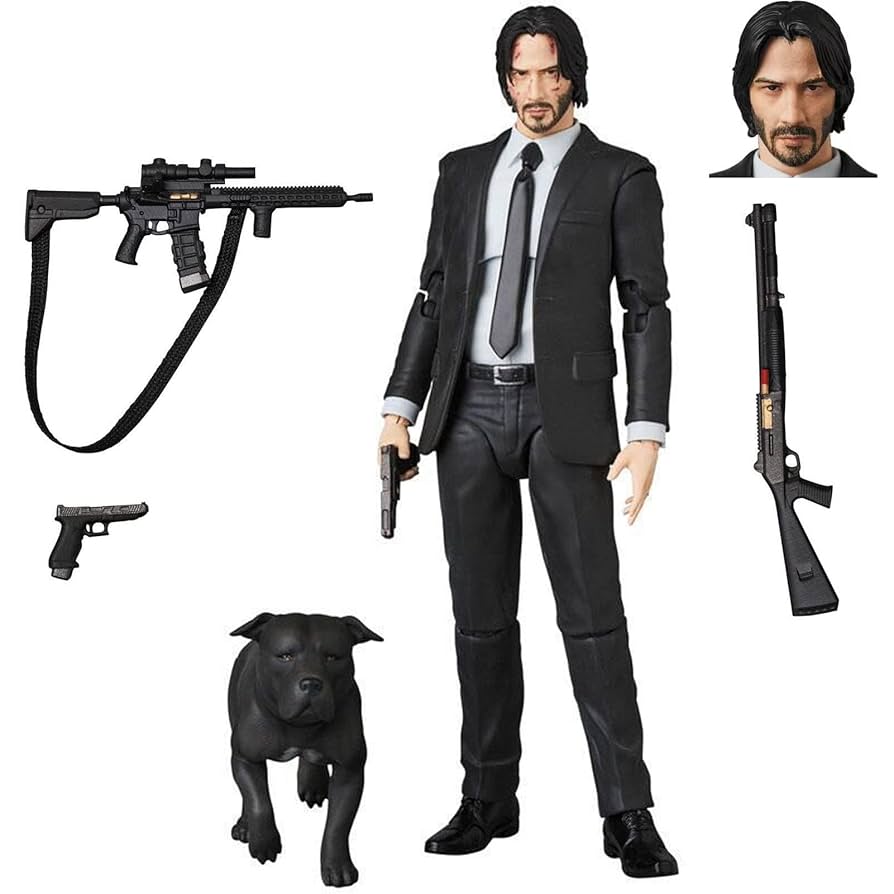 JOHN WICK: CHAPTER 2 アクションフィギュア Amazon.com: John Wick Action Figure Select Chapter 2 Black